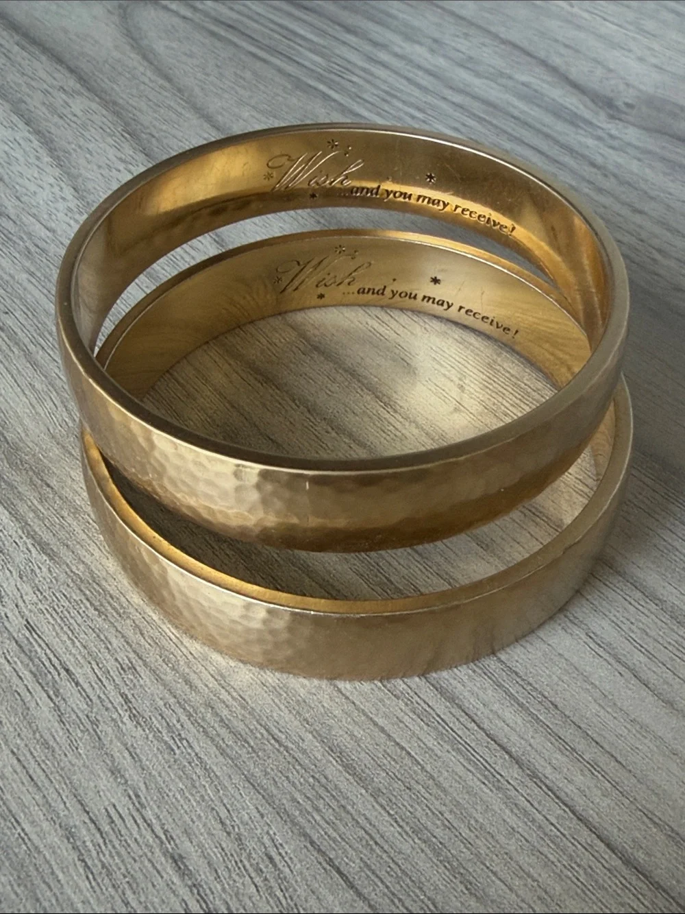 Brighton Hammered Gold-Tone Men's Cuff Bracelet